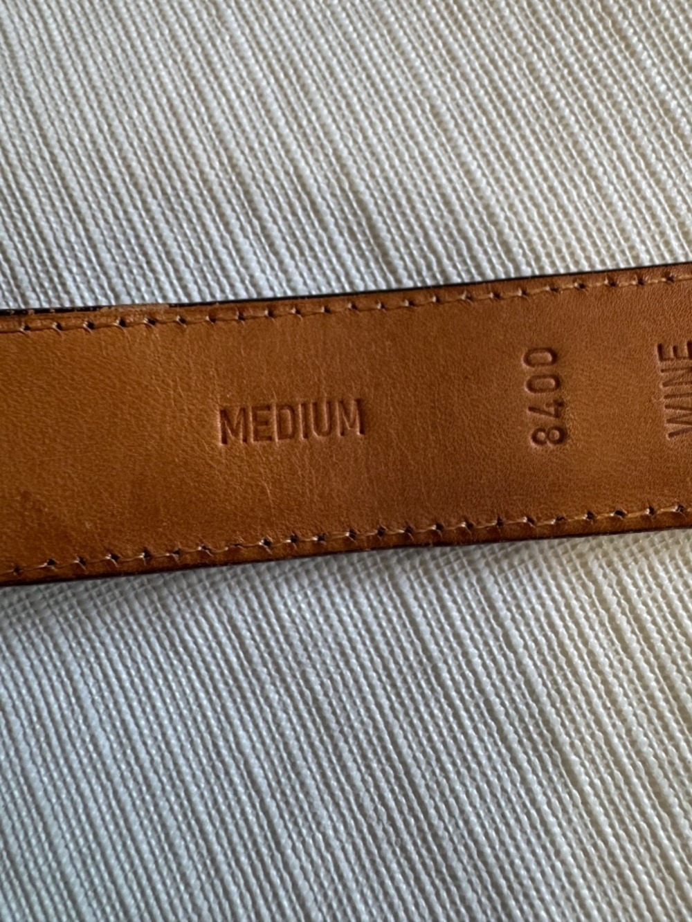 Coach Vintage made USS Leather Belt with Gold Buckle medium - Picture 3 of 7